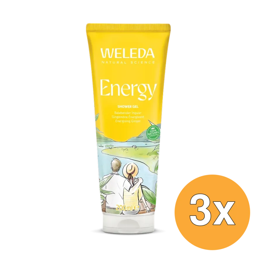 3x WELEDA Aroma shower energy (200 ml)