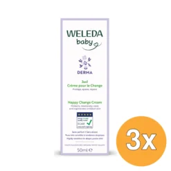 3x WELEDA Baby Derma 3 in 1 Billenbalsem (50 ml)