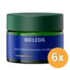 6x WELEDA Blauwe Gentiaan & Edelweiss versterkende nachtcreme (40 ml)