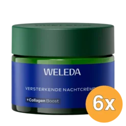 6x WELEDA Blauwe Gentiaan & Edelweiss versterkende nachtcreme (40 ml)