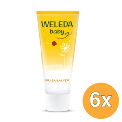 6x WELEDA Calendula baby billenbalsem (75 ml)