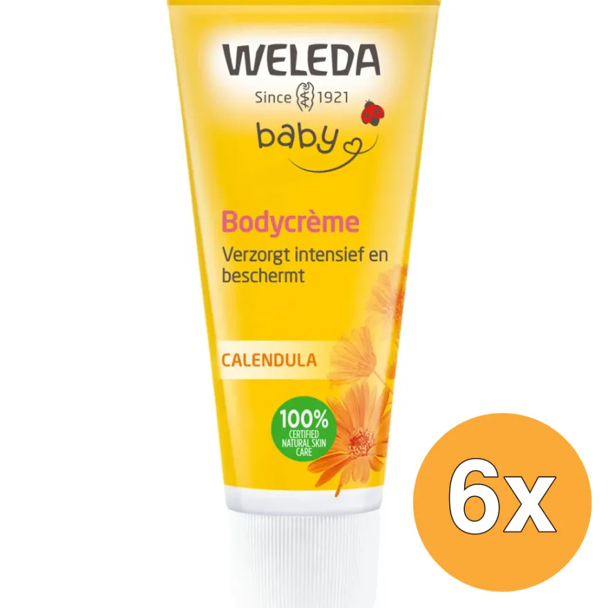 6x WELEDA Calendula baby bodycreme (75 ml)