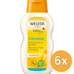 6x WELEDA Calendula baby cremebad (200 ml)