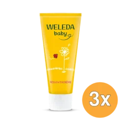 3x WELEDA Calendula baby gezichtscreme (50 ml)