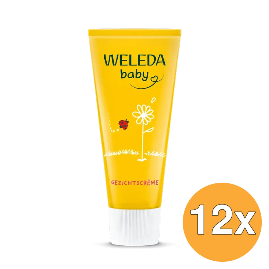12x WELEDA Calendula baby gezichtscreme (50 ml)