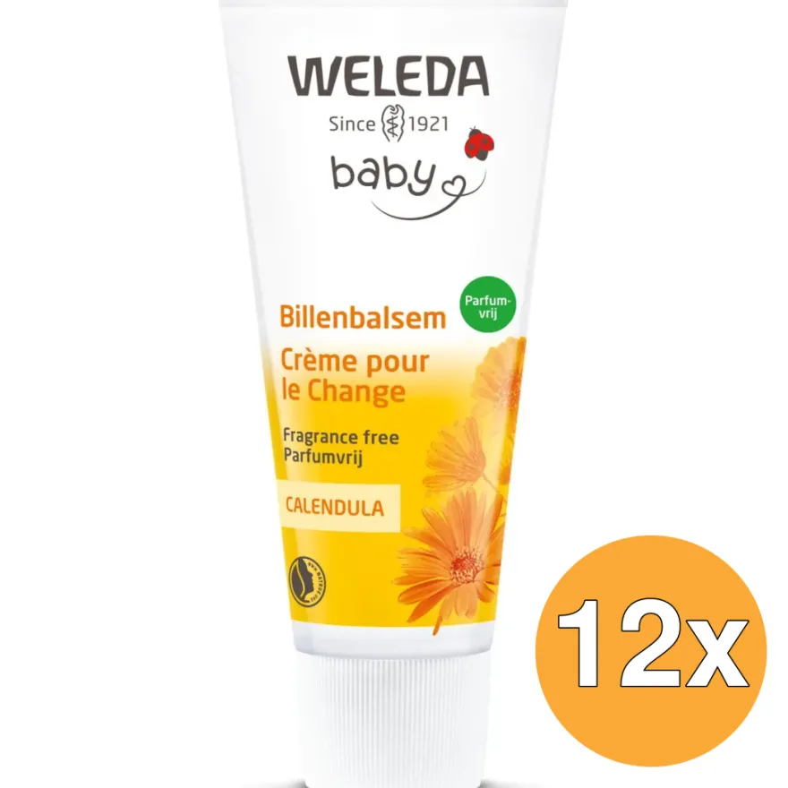 12x WELEDA Calendula Billenbalsem Parfumvrij (75 ml)
