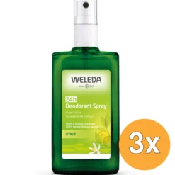 3x WELEDA Citrus deodorant spray (100 ml)