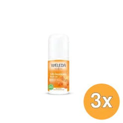 3x WELEDA Duindoorn 24h roll on deodorant (50 ml)