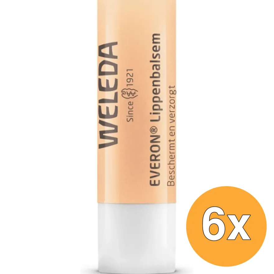 6x Weleda Everon Lippenbalsem (4,8 gr)