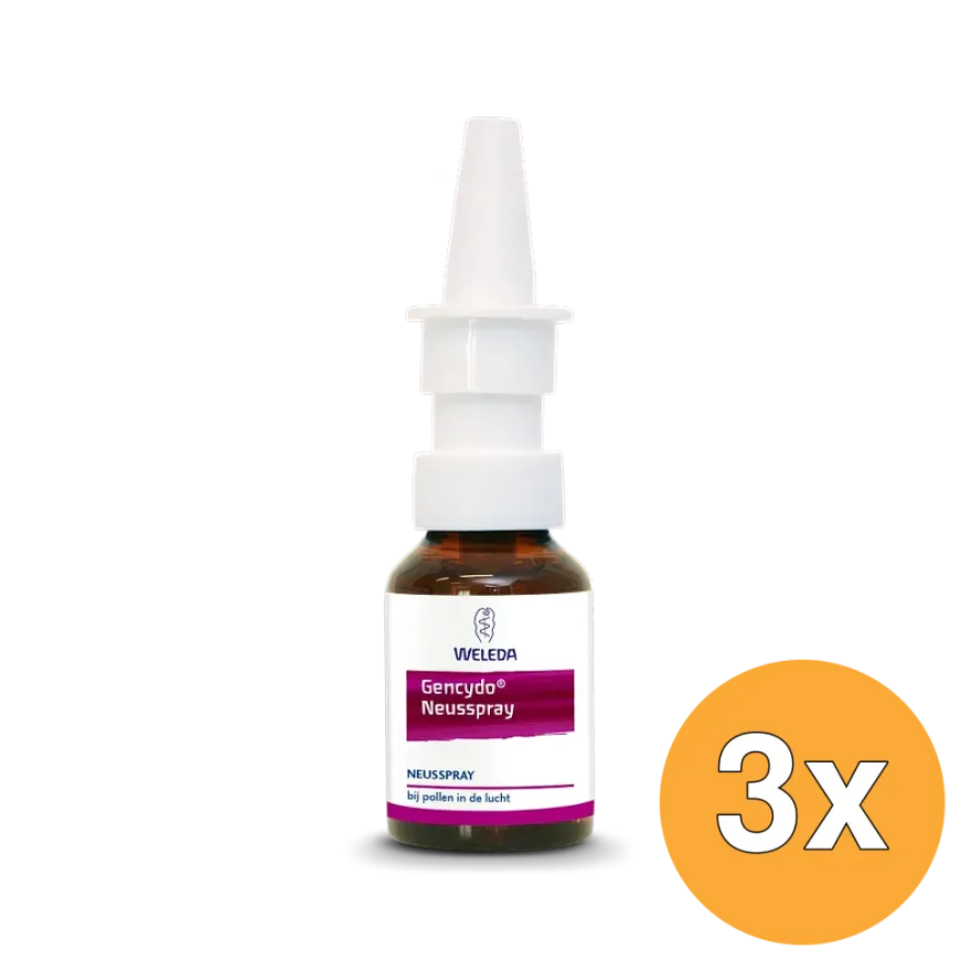 3x WELEDA Gencydo neusspray (20 ml)