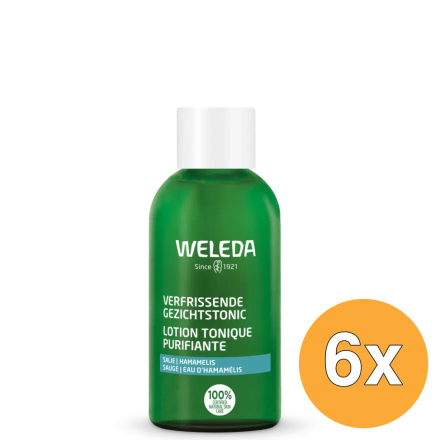 6x WELEDA Gezichtstonic verfrissend (150 ml)