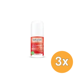 3x WELEDA granaatappel 24h roll on deodorant (50 ml)