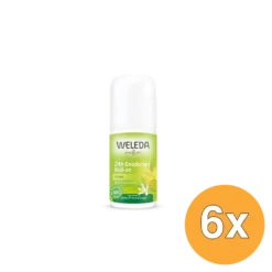 6x WELEDA 24H Deodorant Roll On citrus (50 ml)