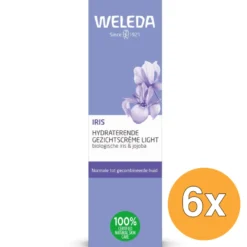 6x Weleda Iris Hydraterende Gezichtscreme Light (30 ml)