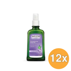 12x WELEDA Lavendel ontspannende body olie (100 ml)