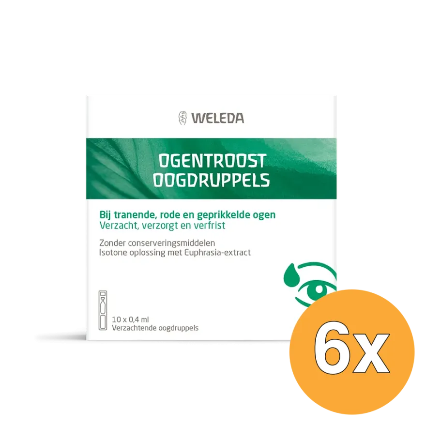 6x WELEDA Ogentroost oogdruppels (10 stuks)