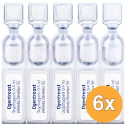6x WELEDA Ogentroost oogdruppels 0.4ml (20 stuks)