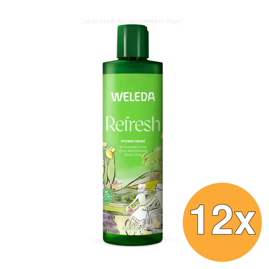 12x Weleda Refresh Douchecreme Citrus (400 ml)