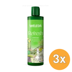 3x Weleda Refresh Douchecreme Citrus (400 ml)