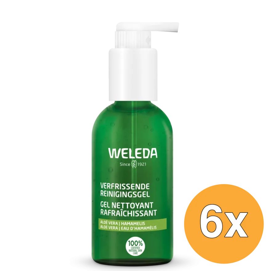 6x WELEDA Reinigingsgel verfrissend (150 ml)