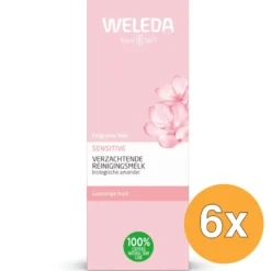 6x Weleda Sensitive Verzachtende Reinigingsmelk (75 ml)