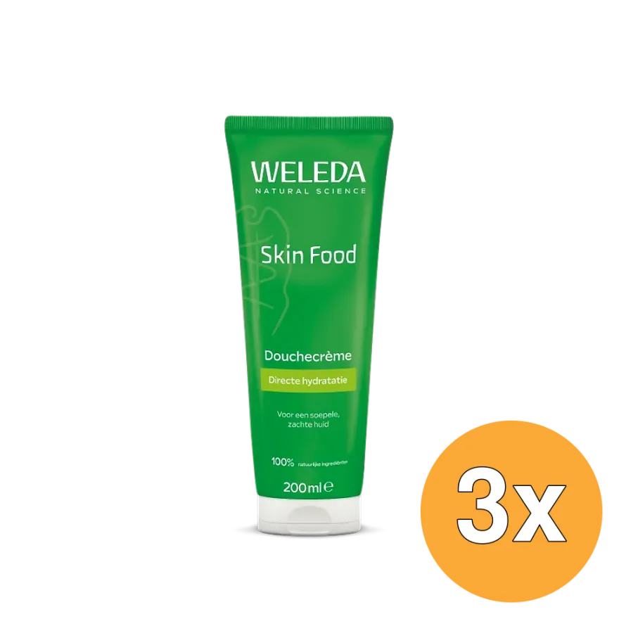 3x Weleda Skin Food Douchecreme (200 ml)