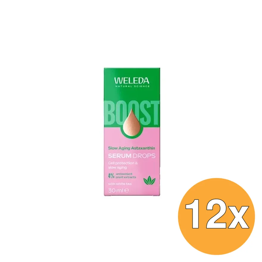 12x Weleda Slow Aging Boost Serum Drops (30 ml)
