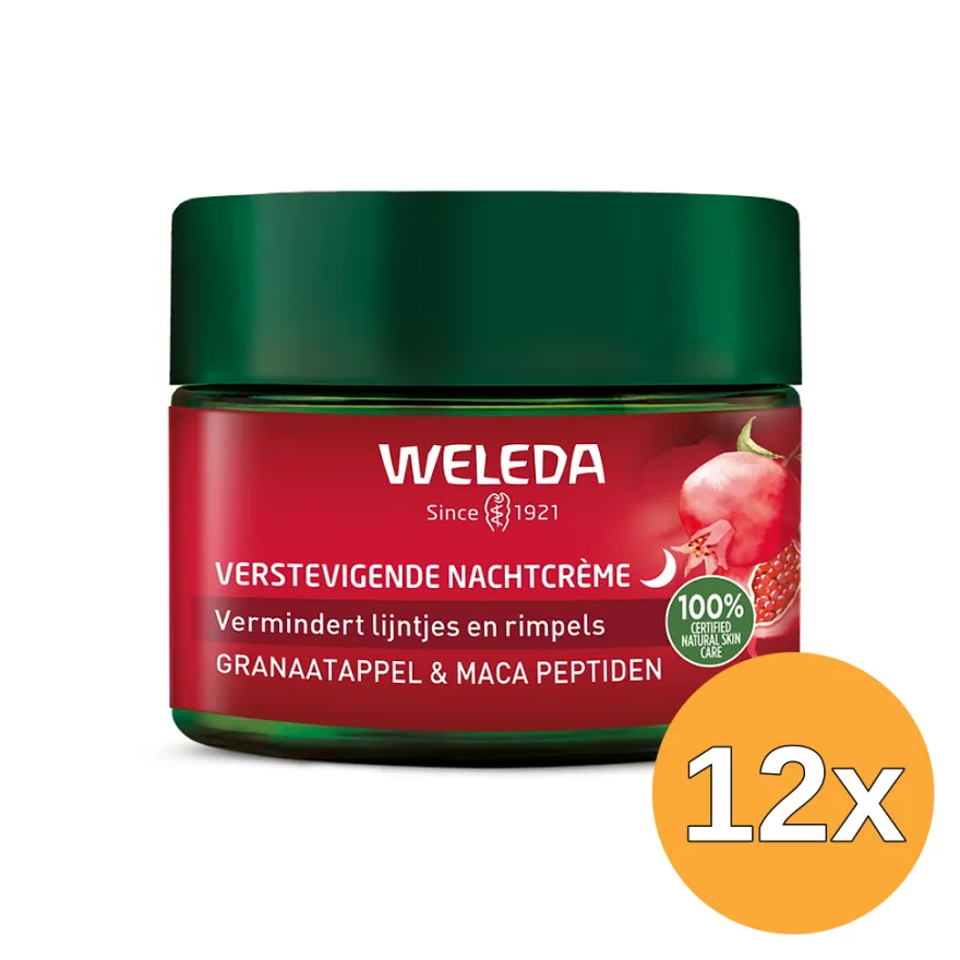 12x WELEDA Verstevigende nachtcremegranaatappel/maca (40 ml)