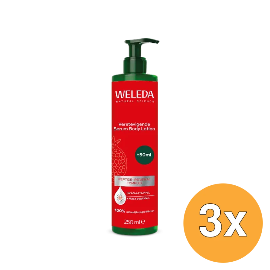 3x WELEDA Verstevigende Serum Body Lotion Granaatappel (250 ml)