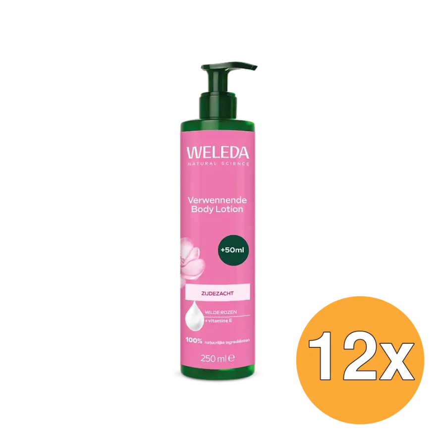12x WELEDA Verwennende Body Lotion Wilde Rozen (250 ml)