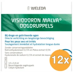 12x WELEDA Visiodoron malva oogdruppels 0.4ml (10 stuks)