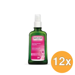 12x WELEDA Wilde rozen harmoniserende body olie (100 ml)