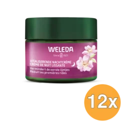 12x Weleda Wilde Rozen & Witte Thee Vitaliserende Nachtcreme (40 ml)