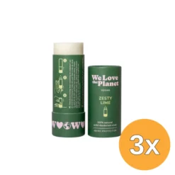 3x We Love The Planet Deodorant Stick – Zesty Lime (Vegan) (40 gr)
