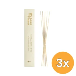 3x We Love The Planet Natural Reeds 5pcs (250 ml)