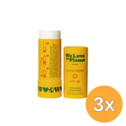 3x We Love The Planet Sunscreen Stick – SPF 50 (40 gr)