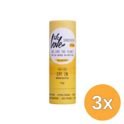 3x We Love The Planet Sunscreen Stick Spf20 Vegan (50 gr)