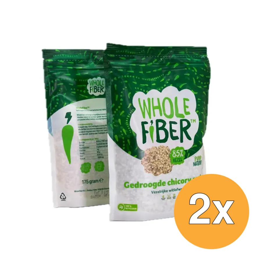 2x WholeFiber Gedroogde Chicory Root (175 gr)