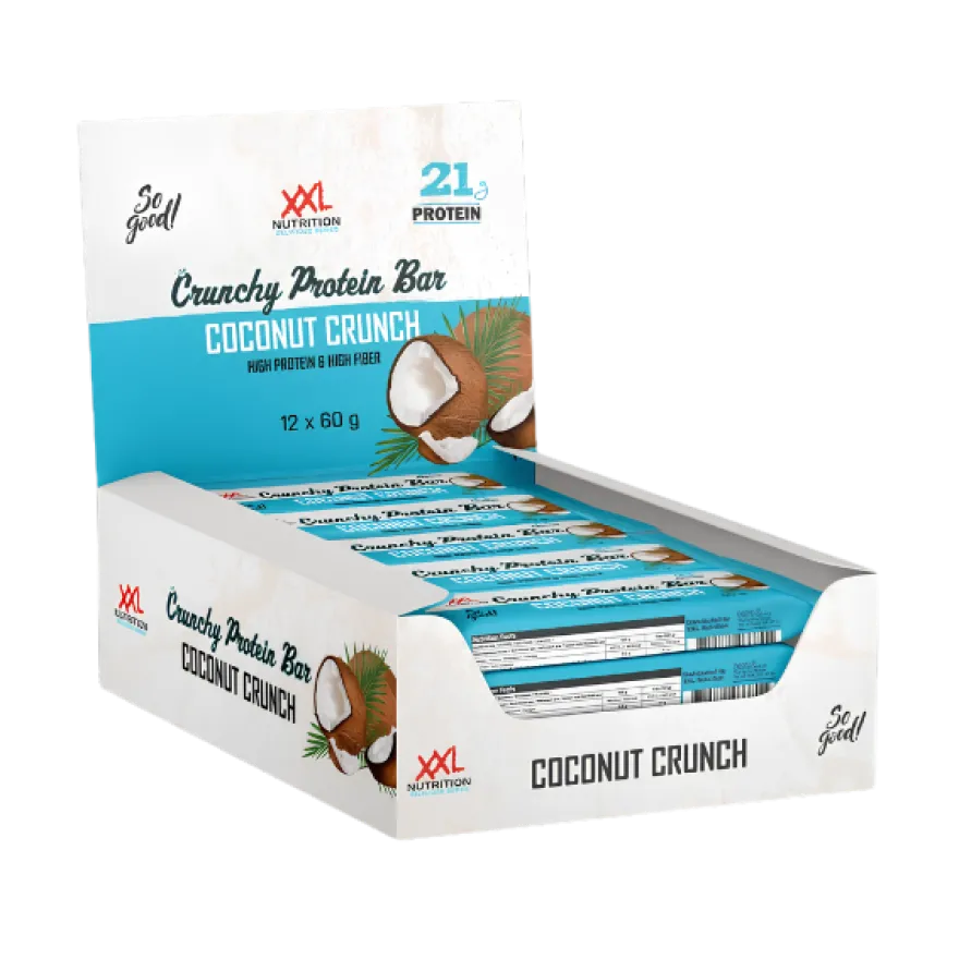 XXL Nutrition Crunchy Protein Bar Coconut (12 x 60 gr)