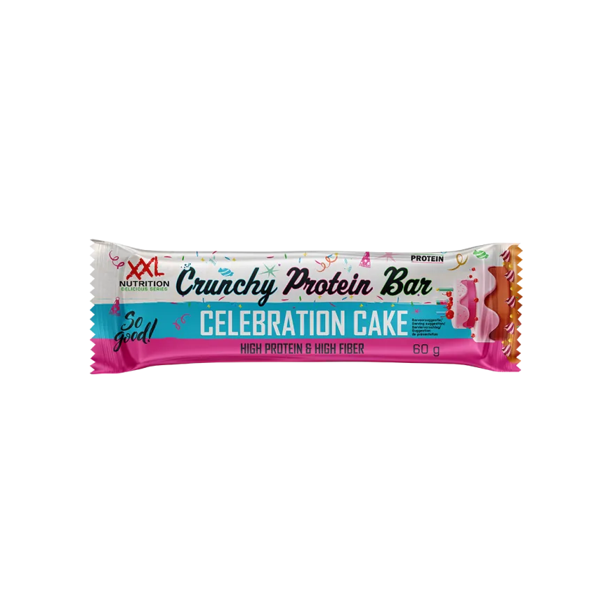 XXL Nutrition Crunchy Protein Bar – Celebration Cake (12 x 60 gr)