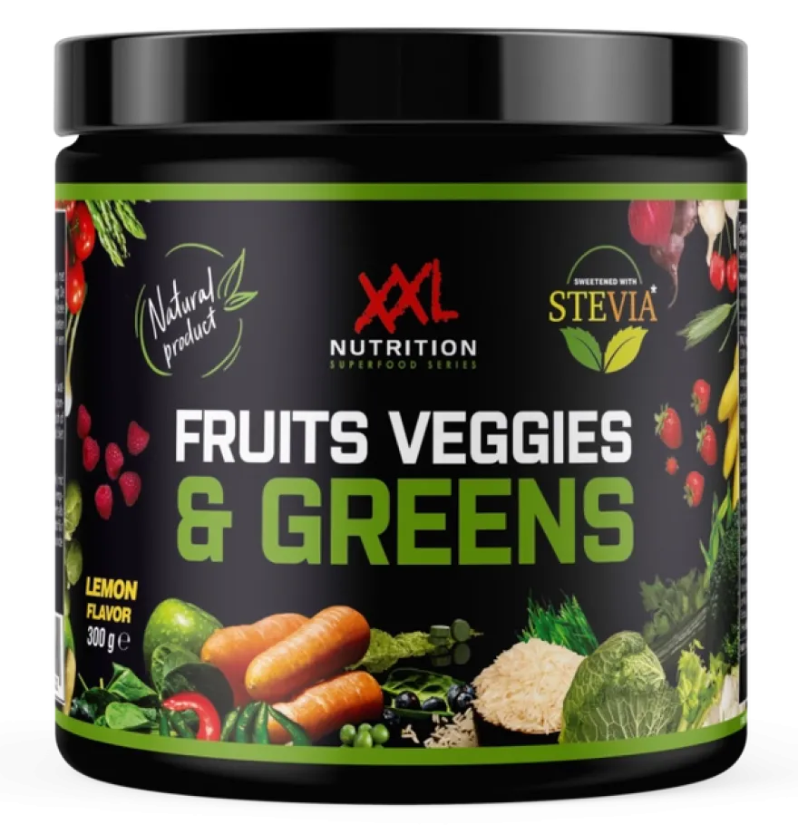XXL Nutrition Fruits & Veggies & Greens – Lemon (300 gr)