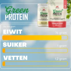 XXL Nutrition Green Protein – Aardbei (1000 gr)