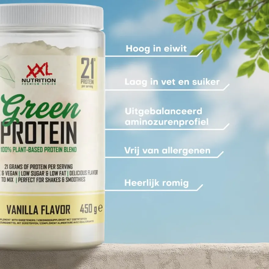 XXL Nutrition Green Protein – Banaan (1000 gr)