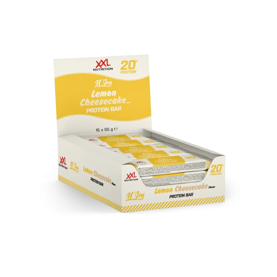 XXL Nutrition N’joy Protein Bar – Lemon Cheesecake (15 x 55 gr)