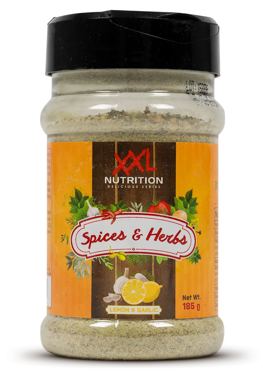 XXL Nutrition Spices & Herbs – Citroen & Knoflook (185 gr)