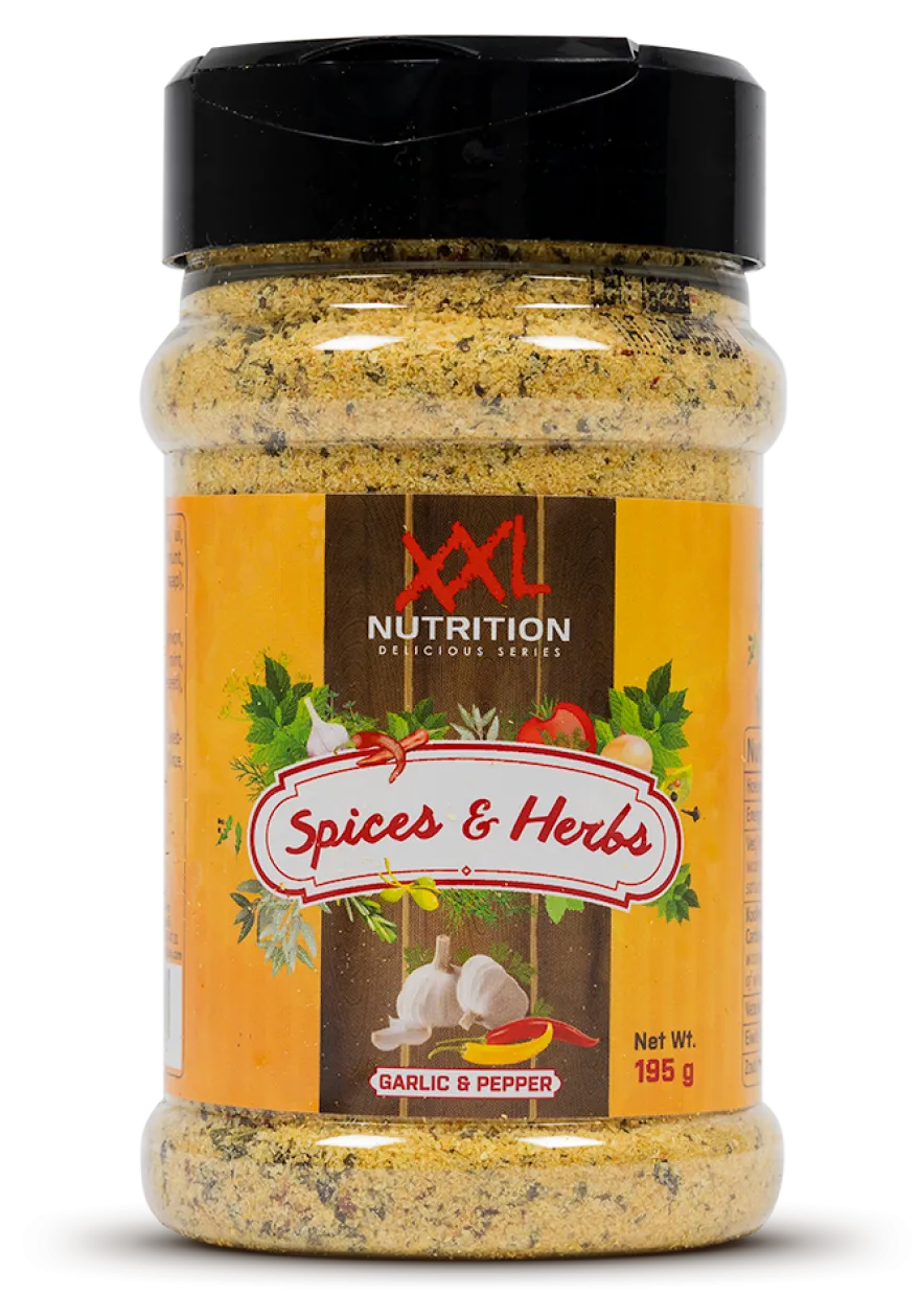 XXL Nutrition Spices & Herbs – Knoflook & Peper (195 gr)