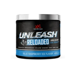 XXL Nutrition Unleash Reloaded – Pre Workout – Blue Raspberry Ice (450 gr)