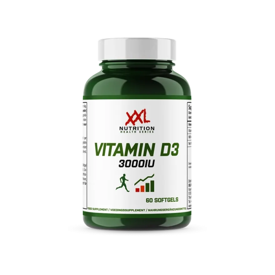 XXL Nutrition Vitamine D3 3000Iu (60 Softgels)