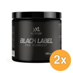 2x XXL Nutrition Black Label Pre Workout Red Fruit (390 gr)