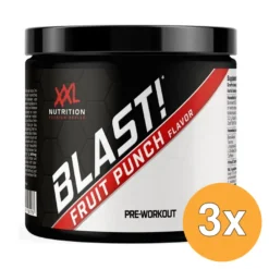 3x XXL Nutrition Blast Pre Workout Fruit Punch (300 gr)
